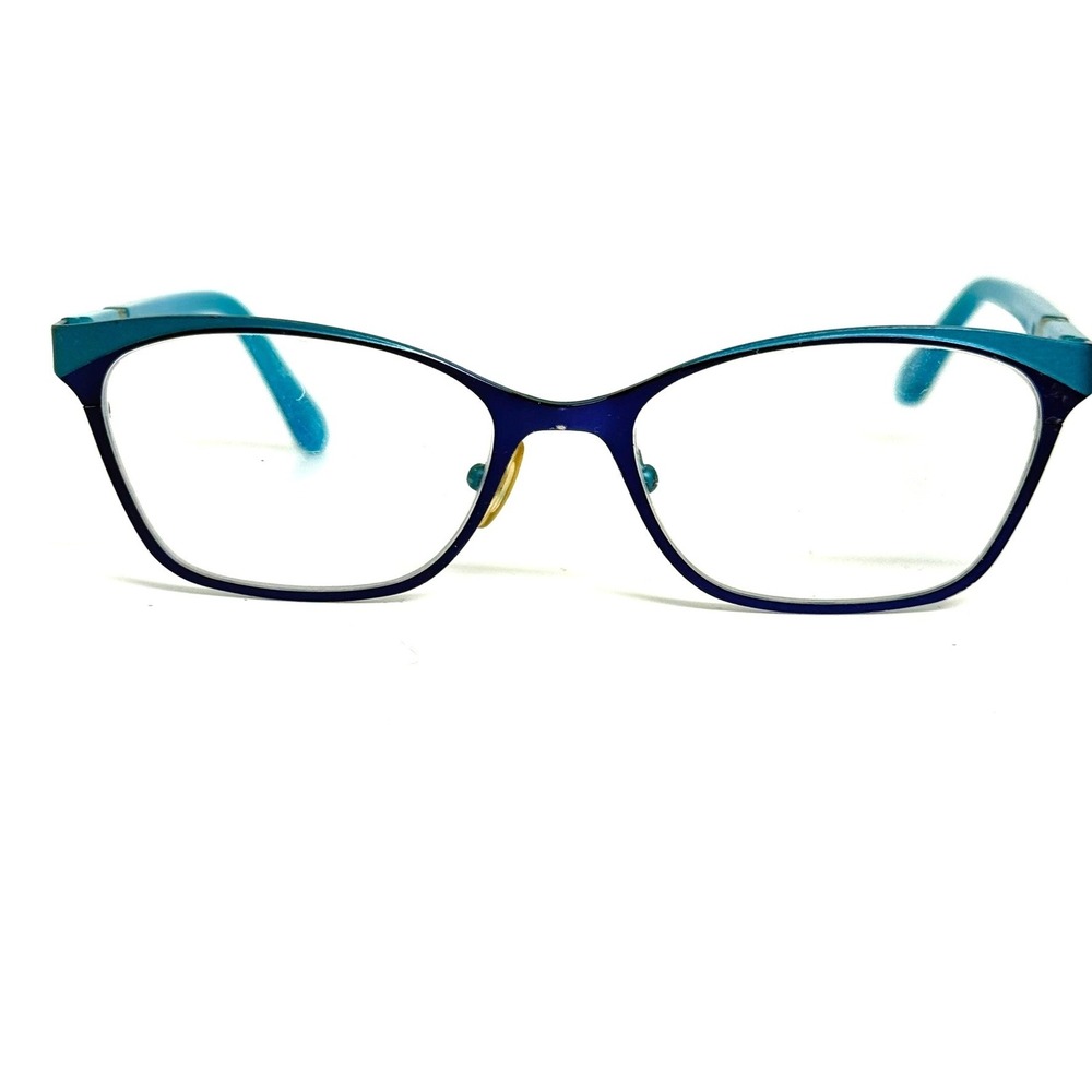 Lilly Pulitzer Ryder Eyeglasses Navy Teal Cat Eye Frames 50-16-135 NV